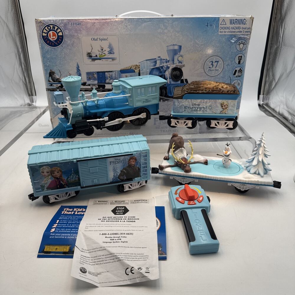 Disney Frozen Lionel Train Battery powered pre-owned Set 7-11940 EUC See Video